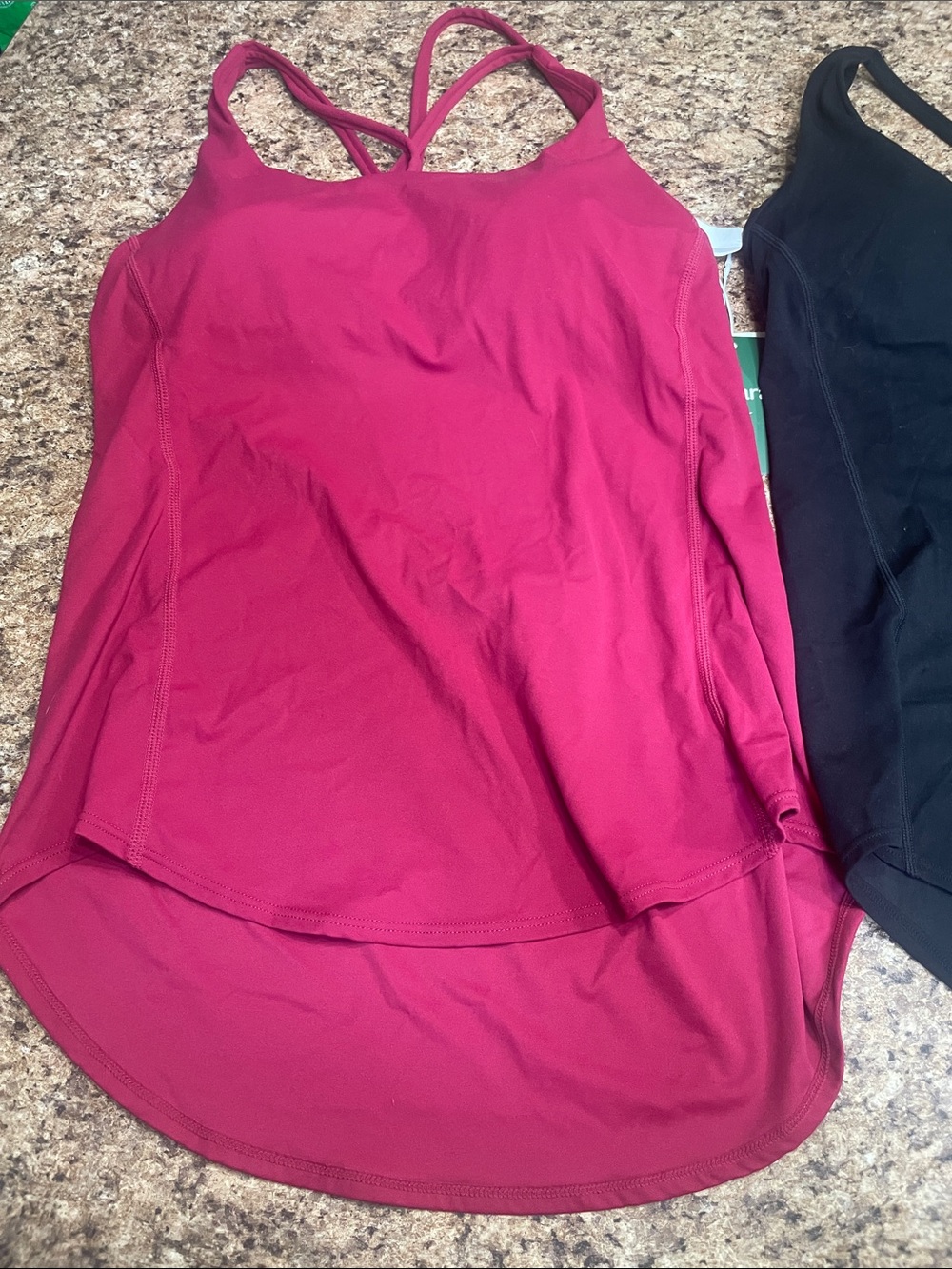 Lot of Halara Double-Strap Tank Tops Medium NWT Pink NWOT Black - Picture 2 of 5
